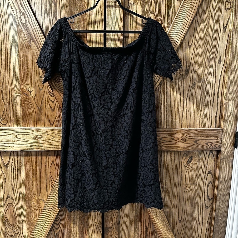 OFF shoulder black dress
